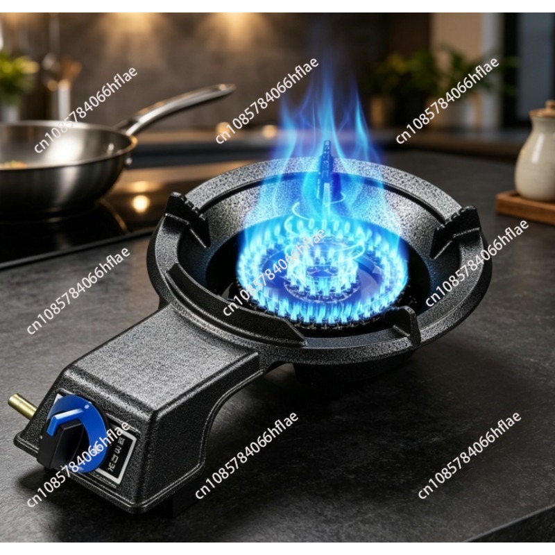 Commercial Kitchen Burner - موقد غاز أحادي الشعلة عالي الحرارة،