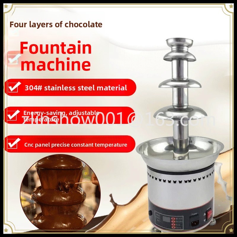 Chocolate Fountain Commercial - آلة نافورة الشوكولاتة التجارية ذات 4