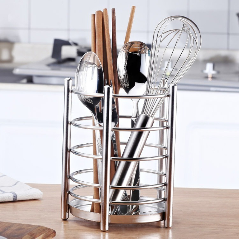 Commercial Kitchen Utensil Storage - حامل عيدان الطعام المُسمك القابل للتصريف،
