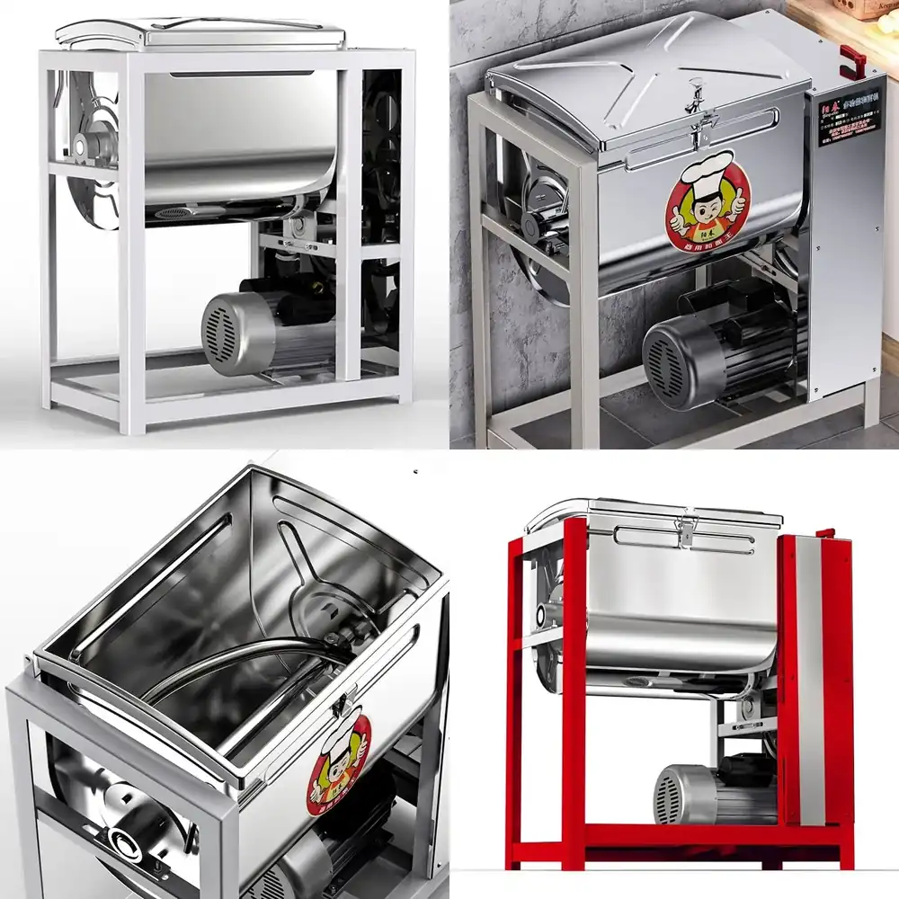 Dough Mixer Machine - آلة عجن النودلز التجارية الأوتوماتيكية بالكامل،