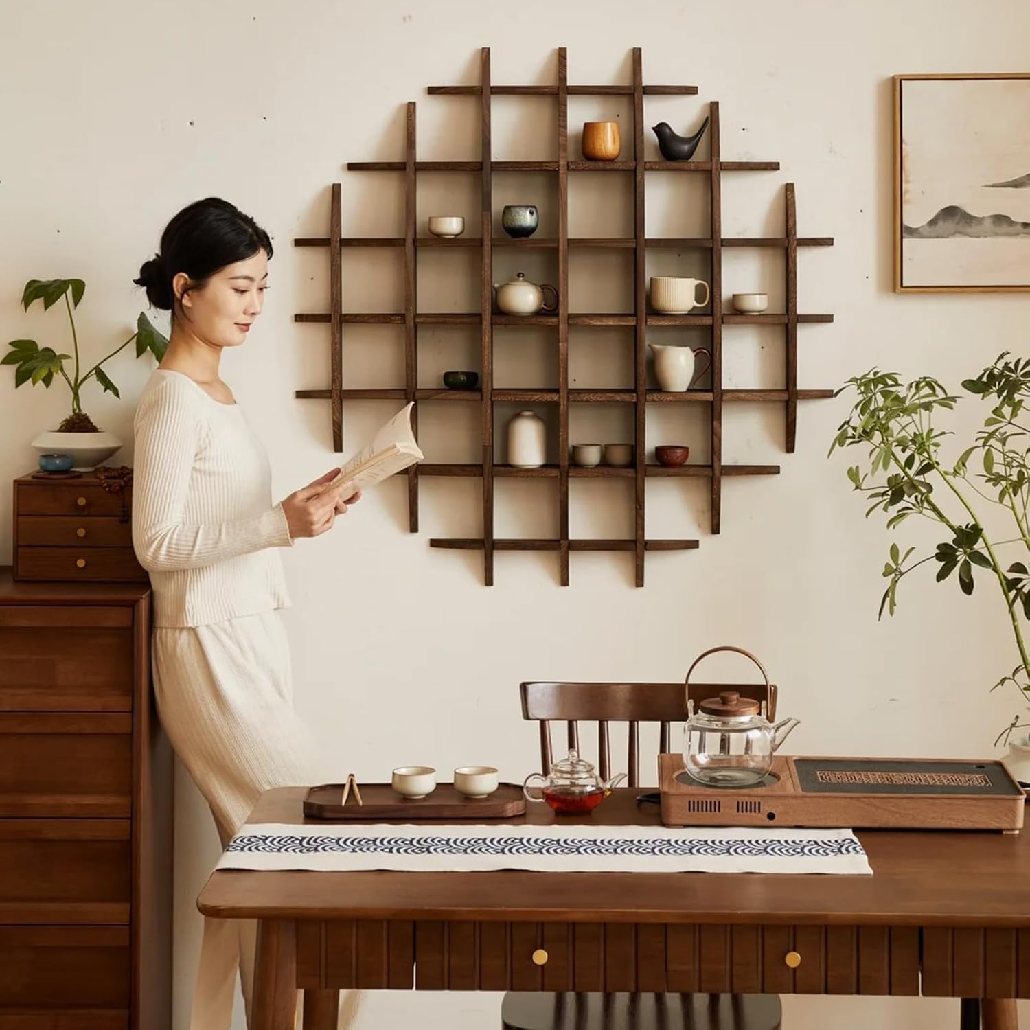 حامل أكواب شاي صيني من الخشب ا - مراجعة Commercial Kitchen Walls وسعره