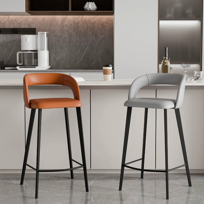 كراسي بار فاخرة من جلد النابا، - مراجعة Commercial Kitchen Lighting Design وسعره