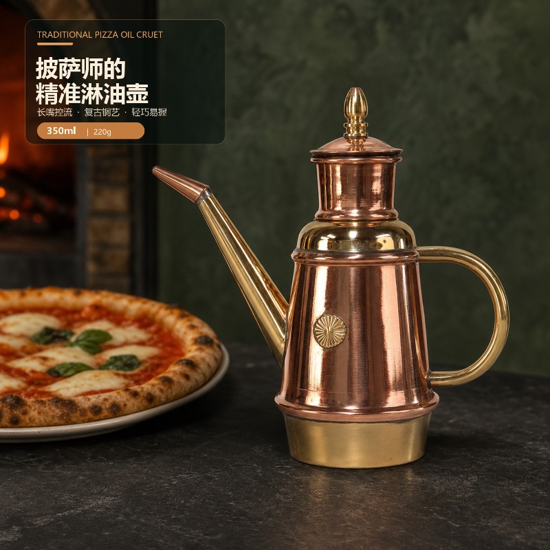 وعاء زيت نحاسي مصنوع يدويًا، ت - مراجعة Commercial Kitchen Utensils وسعره