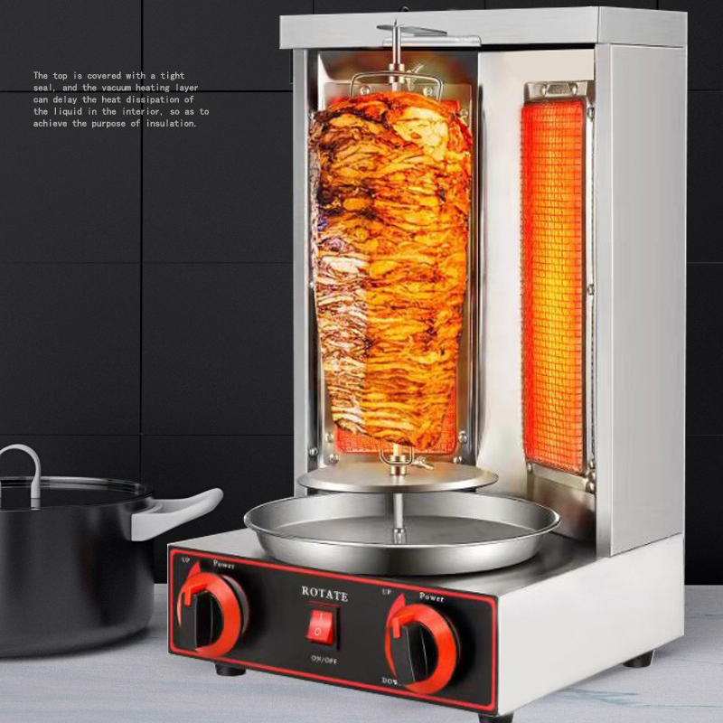 آلة شاورما وكباب عمودية تجارية - مراجعة Kebab Shawarma Machine وسعره