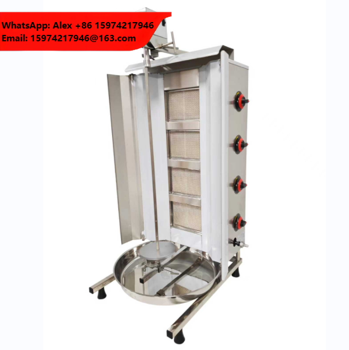 شواية دجاج كباب تجارية بأربعة  - مراجعة Kebab Shawarma Machine وسعره
