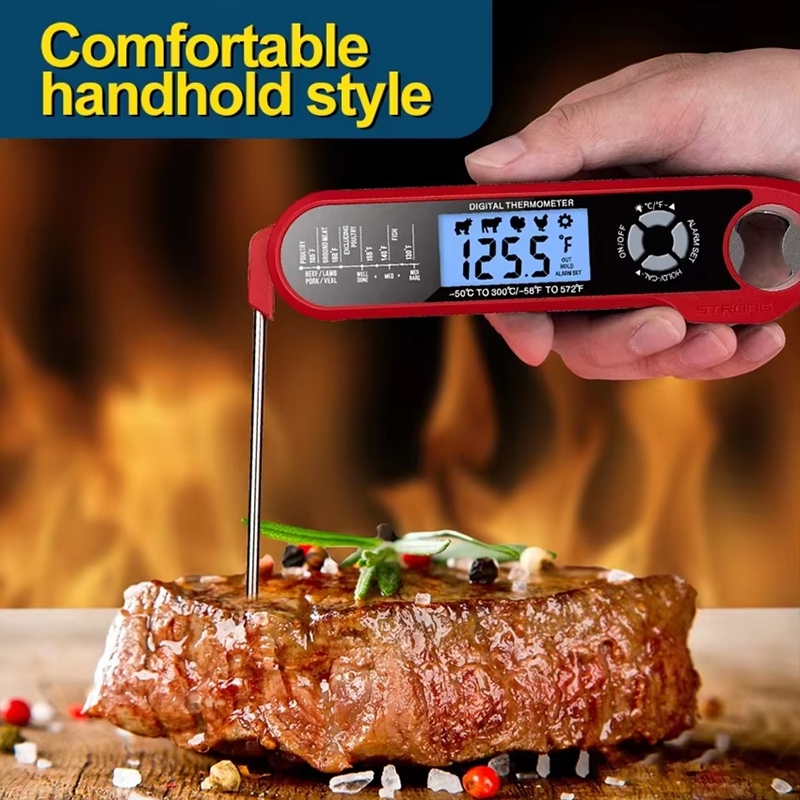 ميزان حرارة رقمي للحوم بمجس مز - مراجعة Commercial Kitchen Use وسعره